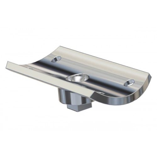 **Special Order** Fixed Saddle Top to suit Round Handrail Satin Finish 316 Grade Stainless Steel