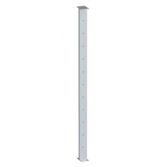 Post RHS 50 x 10mm Intermediate 960mm with 11 holes for Flat Handrail Satin Finish